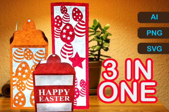 3 in One Easter Lantern Cricut 3D SVG: A Versatile Shape for Creative Publishing