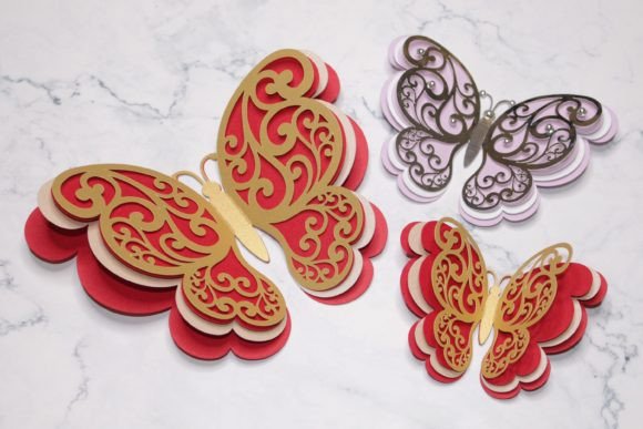 3D Paper Butterfly Svg for Branding and Marketing