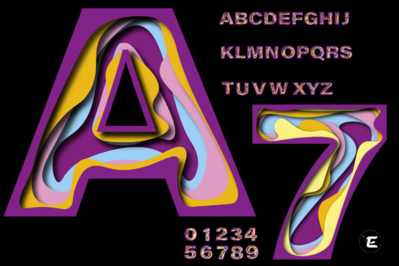 3D SVG Shapes Bundle Alphabet and Numbers