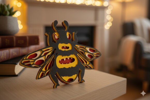 Bumblebee 3D SVG Animal Design