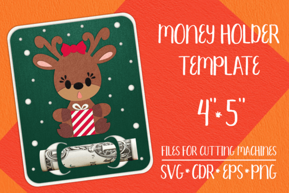 Christmas Deer Card Money Holder – 3D SVG Design Review for Digital Sellers