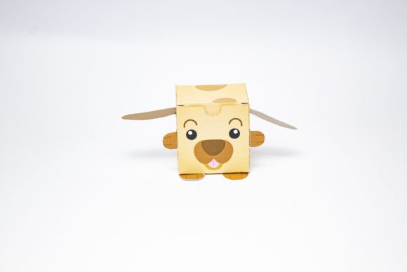 Dog Kids Favor Box 3D SVG Entertainment
