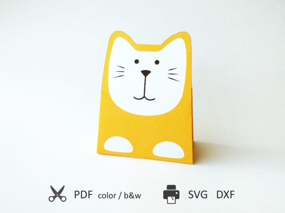 Gift Bag Cat 3D SVG: A Playful Addition to Gift Boxes and Branding Projects