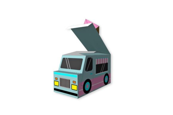 Ice Truck Favor - 3D Papercraft Review for Real Projects