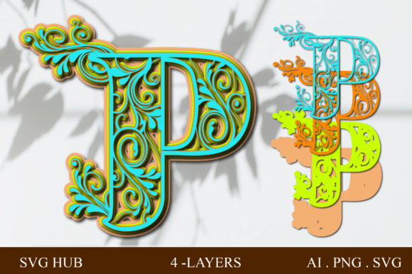 Layered Floral Letter P Embroidery Design Review