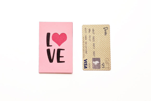 Love Gift Card Holder SVG