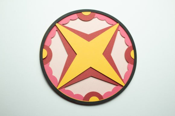 Pennsylvania Dutch Hex Sign - Four Points Star