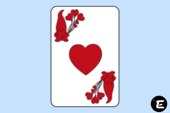 Valentine Gnome Card 3D SVG Shapes