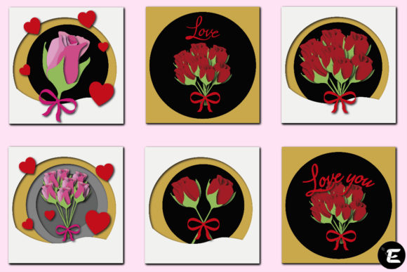 Valentine Rose Svg Bundle